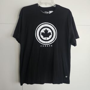 Canada Maple Leaf Black T-Shirt